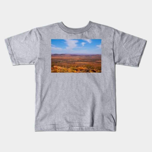 Flinders Ranges Wonoka Hill_9386A Kids T-Shirt by seadogprints